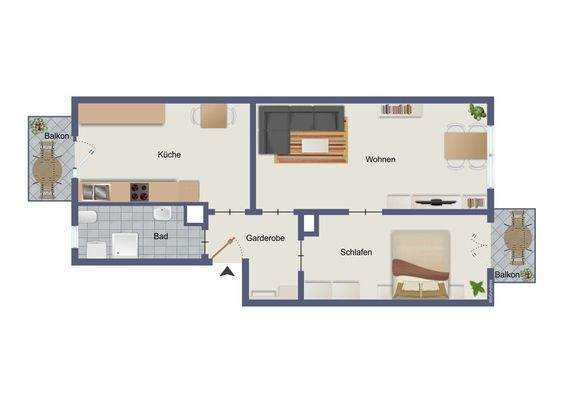 Grundriss visulaisiert