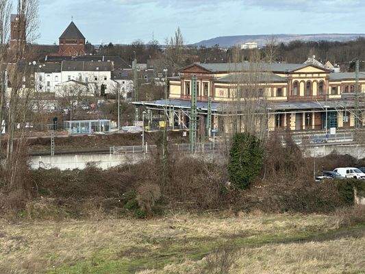 Weitblick zum Bahnhof und nach Nord-Düren 