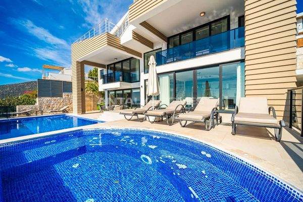 Elegant Villa with Private Pool, Garden and Sea Views in Kalkan