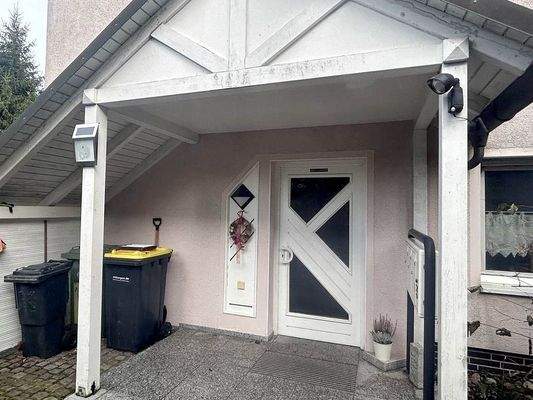 Geschützter Hauseingang