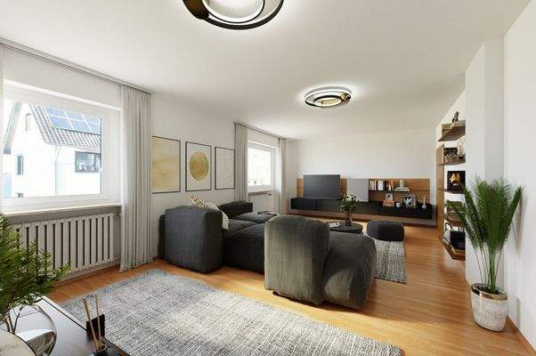 Mustermöblierung  Wohnen 