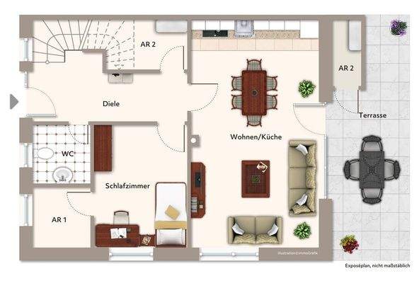 Grundriss Wohnung EG