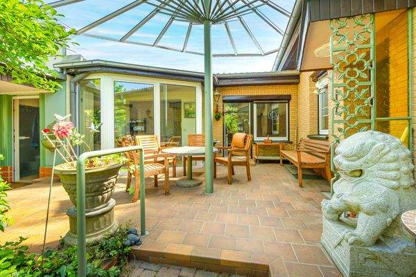 Überdachte Terrasse