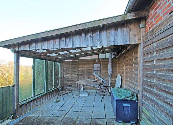 überdachte Terrasse