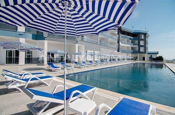 Sea and City View Apartment in a Social Complex in Alanya Kargıcak