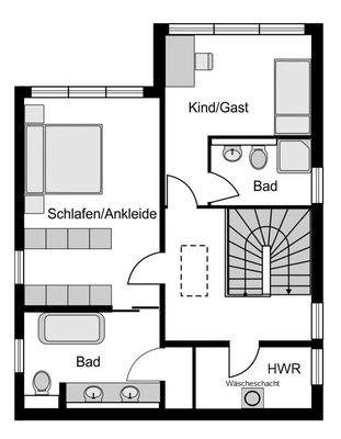 Grundriss Obergeschoss