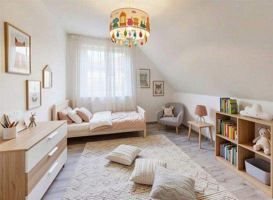 Zimmer 3 im DG (KI generiert)