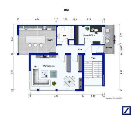 Obergeschoss 1  Grundriss