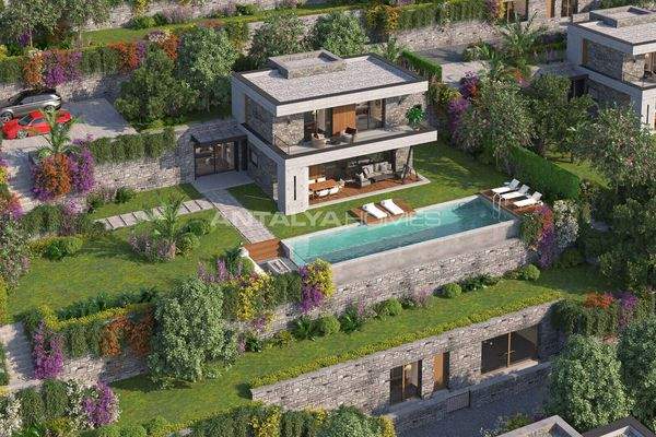 Houses with Bodrum Castle and Sea Views