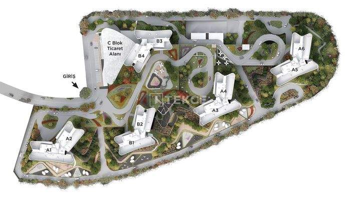 Apartments with Valley Views in a Complex with Pool in Oran