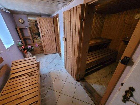 Sauna im Keller