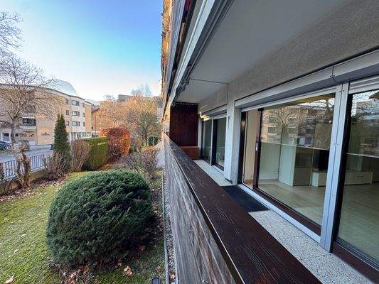 Balkon mit Westaussicht