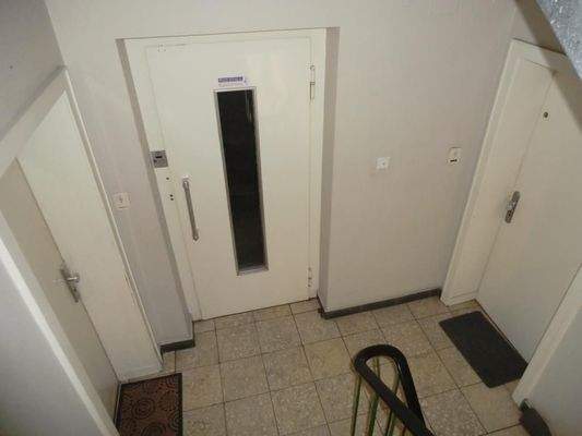 Blick auf den Fahrstuhl