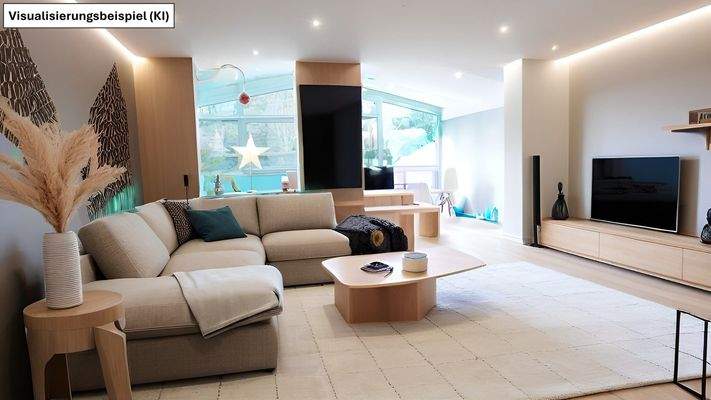 Wohnzimmer-Homestaging