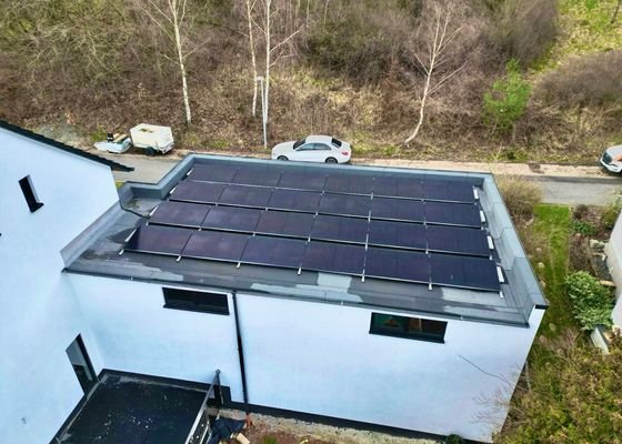 Ansicht PV-Anlage Garagendach
