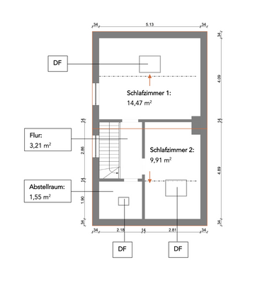 Grundriss Dachgeschoss