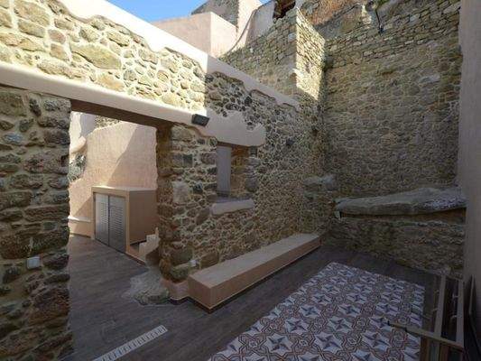 MIT VIDEO: Kreta, Sitia: Meisterhaft renoviertes Haus mit zwei Schlafzimmern in der Landschaft von Sitia