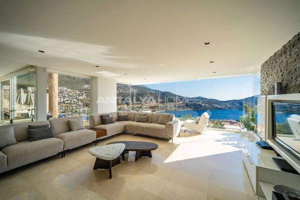 Sea View House with Private Pool in Kalkan Kas
