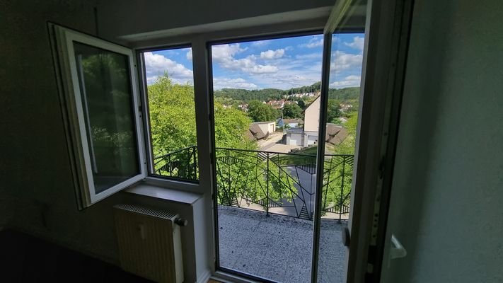 Balkon vom Wohnzimmer