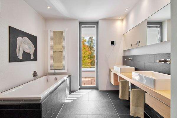 Masterbad zur Dachterrasse