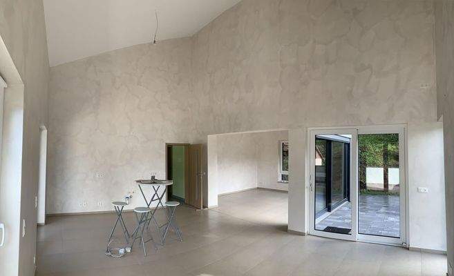 Ess.-, Küche, Blick Terrasse