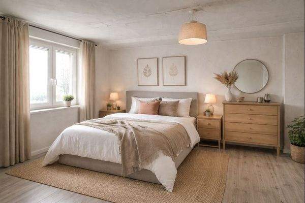 Schlafzimmer OG - virtual staged