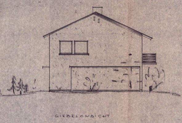 Grundriss Giebelansicht 