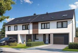 Visualisierte Doppelhaushälfte