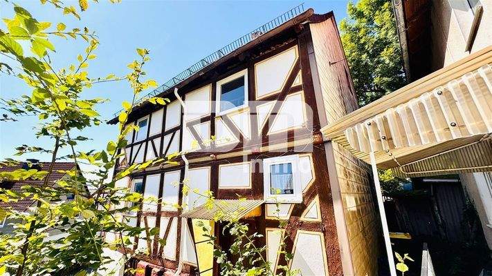 Frontansicht Haus Fachwerk