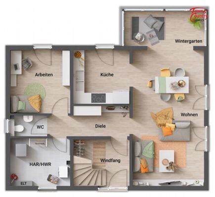 Grundriss EG Wintergarten