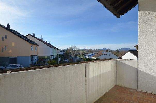 Balkon in West-Ausrichtung