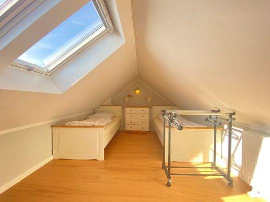 Schlafraum im Spitzboden