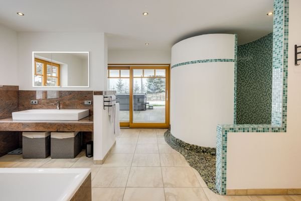 Wellnessbad, Ansicht Dusche