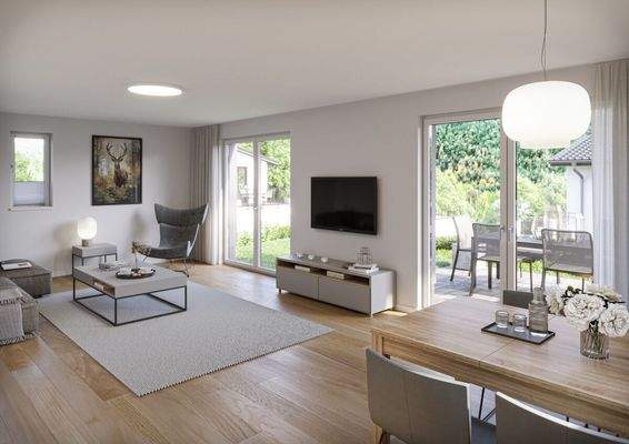 Wohnzimmer mit Einrichtung