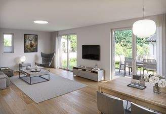 Wohnzimmer mit Einrichtung