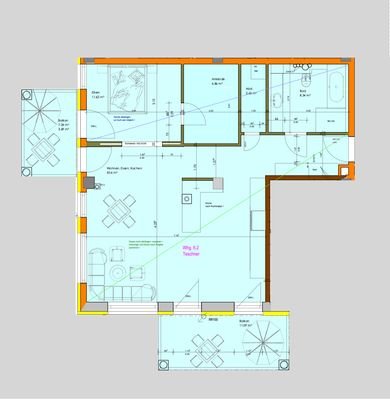 Grundriss Wohnung 6.2