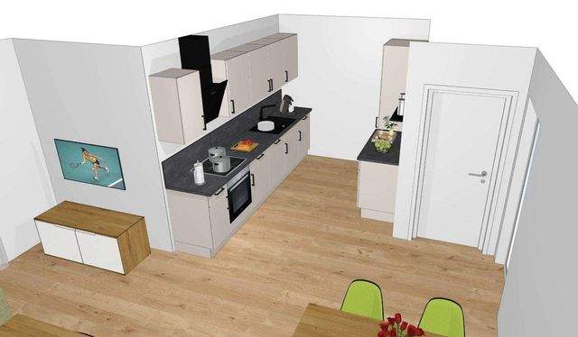 A+ Energielevel: 3-Zi. -Wohnung, 84m², Bürgervilla – Erstbezug in Lingen-Laxten, EBK, Gäste WC, Tiefgarage, Terrasse, Wärmepumpe, ab 02.2027 - Foto 1