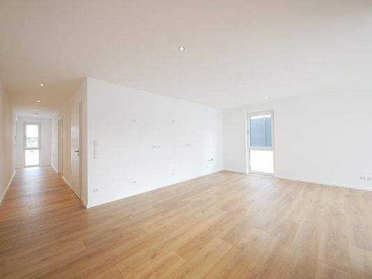 Küche und Wohnzimmer