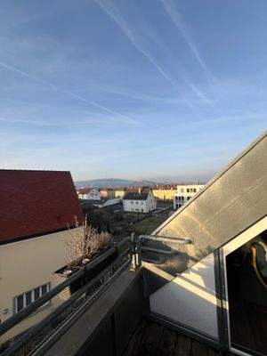 Ausblick vom Balkon aus