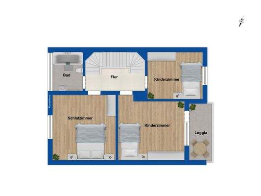 Grundriss Obergeschoss