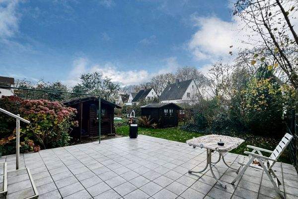 Garten des Hauses mit Süd-West-Ausrichtung