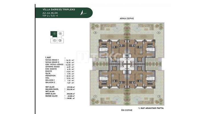Nature and City View Villas in a Complex in İstanbul