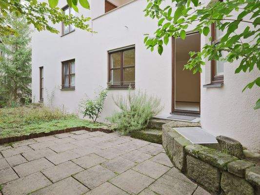 Geräumige, Terrasse am Schlafzimmer