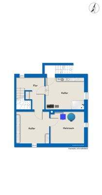Grundriss vom Kellergeschoss