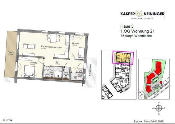 Grundriss Wohnung 21