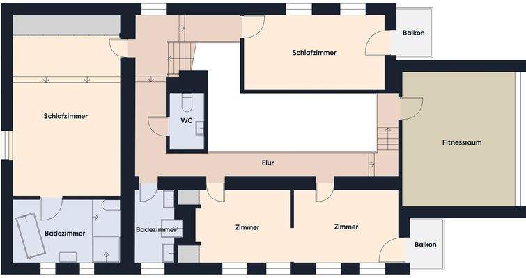 Grundriss ohne Maßstab - OG