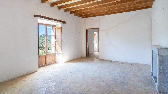 Escorca Mallorca rustikale Finca zum Verkauf Wohnzimmer BHHS-BAL-0176