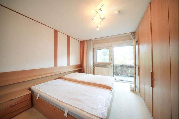 Schlafen mit Zugang zum Balkon