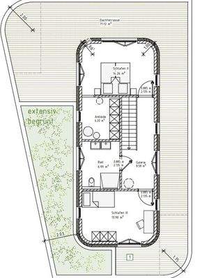 Grundriss Whg. 3 OG Gebäude 1