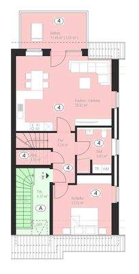 Grundriss DG Wohnung 4